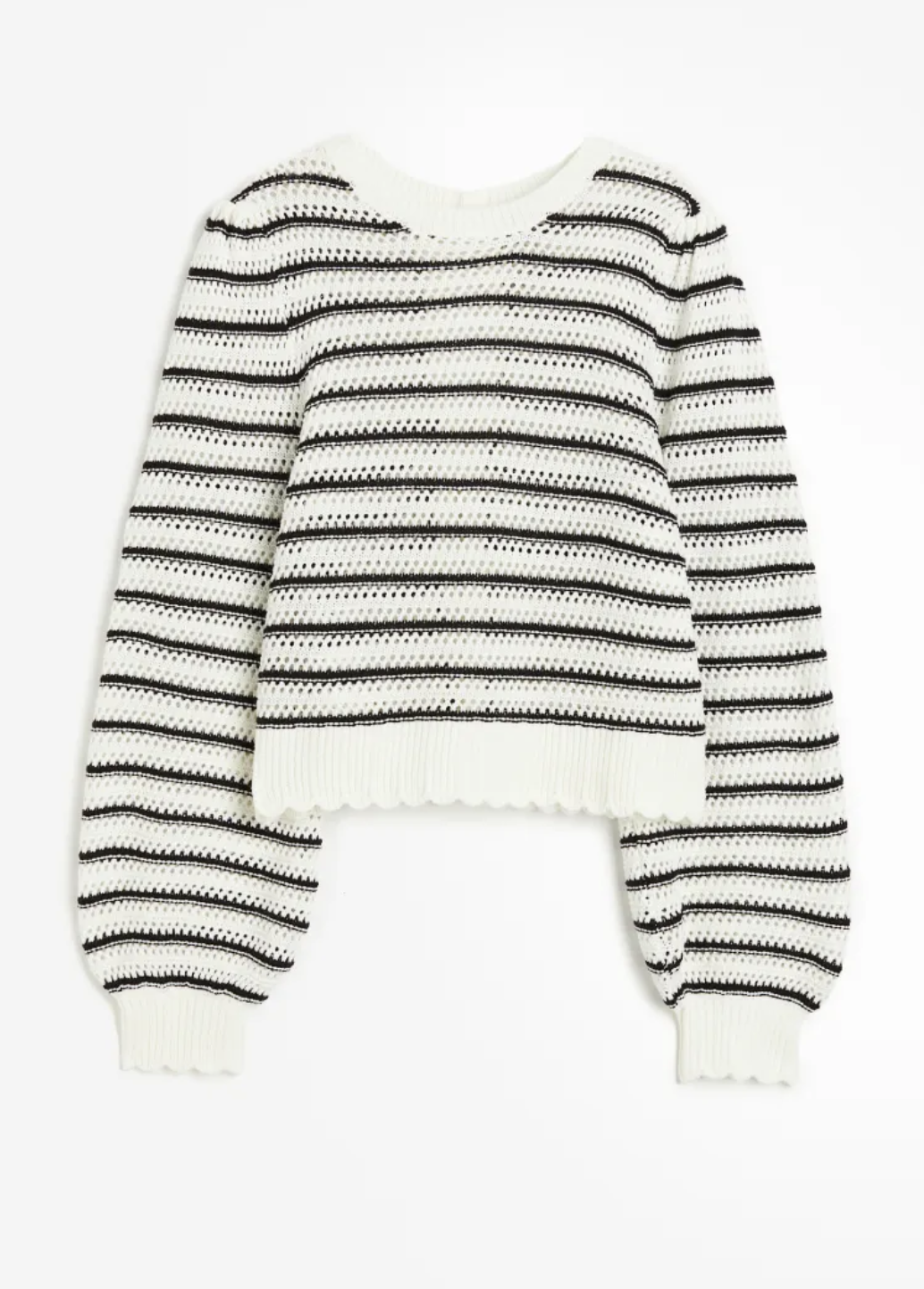 H M Hole Knit Open Backed Sweater UFO No More